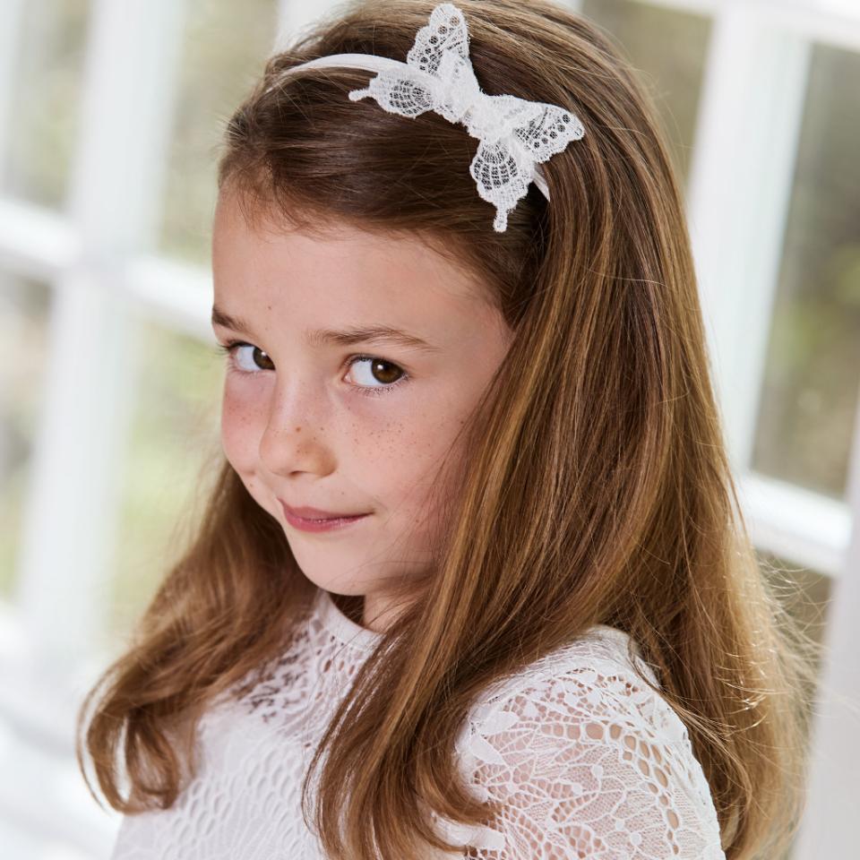 Kommunionkleid mit Ärmeln