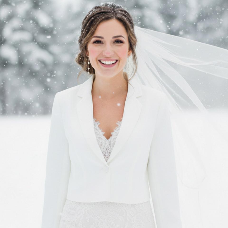 Trendstarke LILLY Blazer Jacke für die Braut