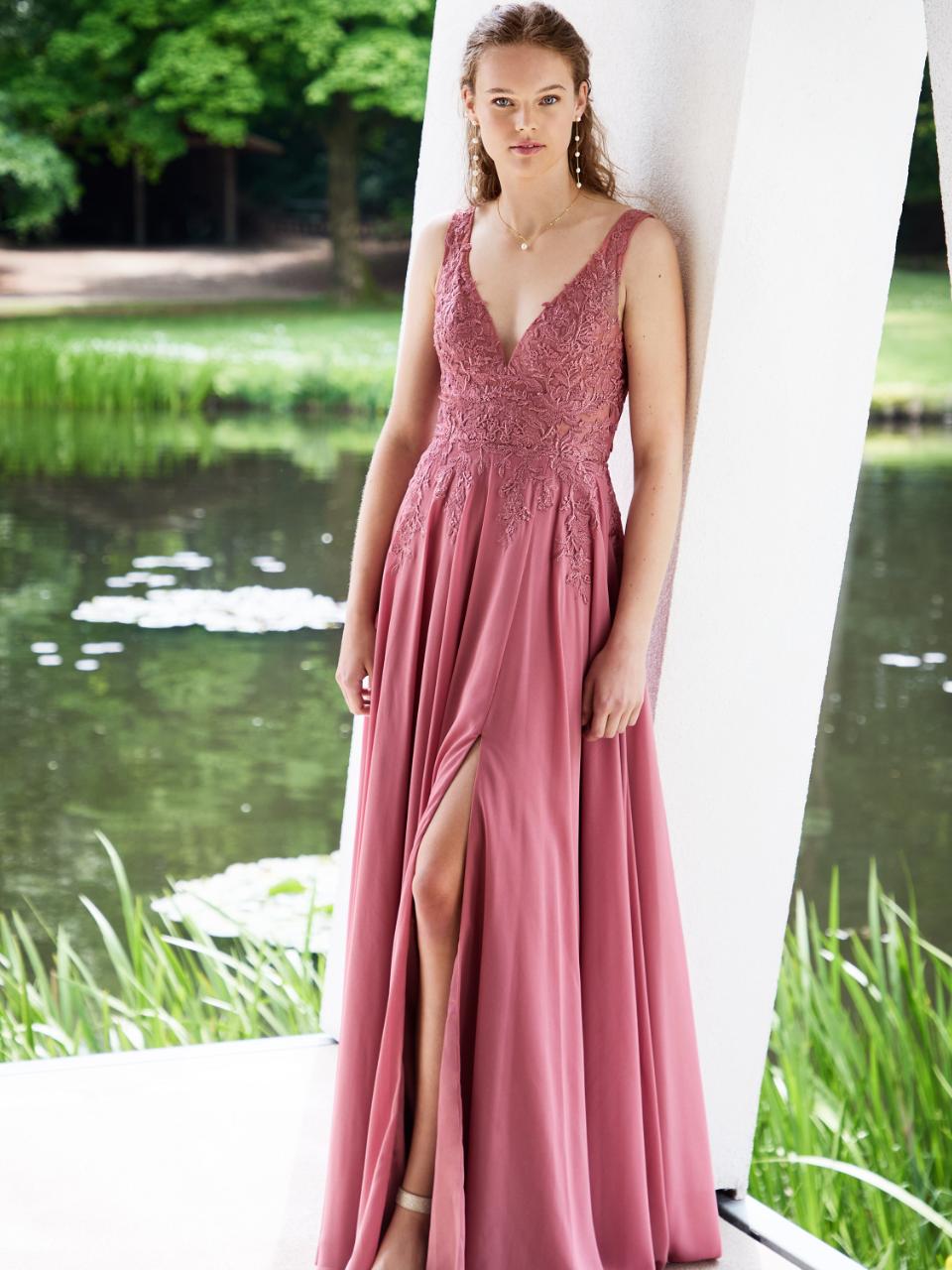 Matura Ball Kleid in Dunkel Blau von LILLY