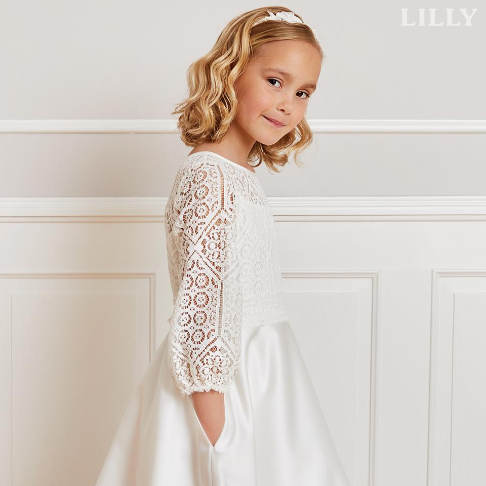 Kommunionkleid mit Ärmeln